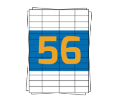 Herma labels 4273, compatible, 52,5mm x 21,2mm, wit, 5600 labels