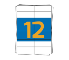 Herma labels 4457, compatible, 105mm x 48mm, wit, 1200 labels