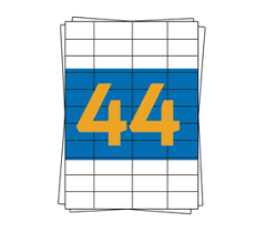 Herma labels 4272, compatible, 48,3mm x 25,4mm, wit, 4400 labels