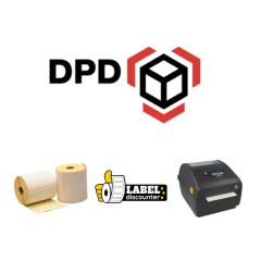 Combinatiepakket DPD: Zebra ZD421D printer + 12 Rollen 102mm x 150mm