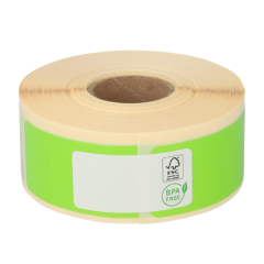 Dymo 11352/S0722520 compatible etiketten, 54mm x 25mm, 500 per rol, permanent, groen