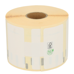 Dymo 11354/S0722540 compatible etiketten, polypropyleen, 57mm x 32mm, 1000 etiketten per rol, permanent, wit