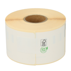 Dymo 11356 / S0722560 compatible etiketten, 89mm x 41mm, 300 etiketten, permanent, wit