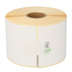 Dymo 1933088 compatible etiketten, 102mm x 59mm, 300 etiketten op rol, permanent, wit, pp