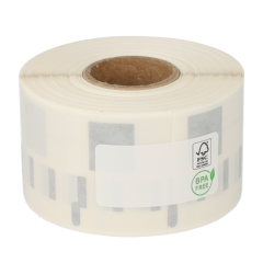 Dymo 99013 / S0722410 compatible etiketten, 89mm x 36mm, 260 etiketten op rol, permanent, transparant, PP