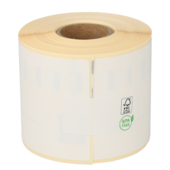Dymo S0722440 compatible etiketten, 70mm x 54mm, 320 etiketten op rol, permanent, wit