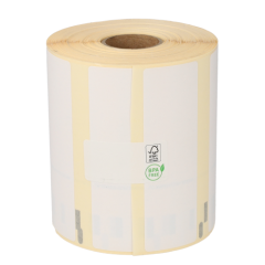 Dymo S0947410 compatible etiketten, 89mm x 28mm, 1050 etiketten op rol, permanent, wit