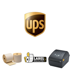Combinatiepakket UPS: Zebra ZD220D + 900 labels 102 mm x 150 mm