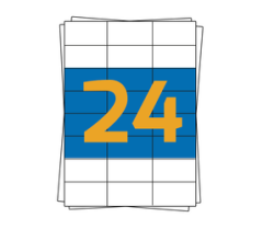 Herma labels 4453, compatible, 70mm x 36mm, wit,  2400 labels