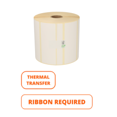 Bixolon 800294-155BIX compatible etiketten, eco permanent, 102mm x 38mm, 1790 Etiketten, wit, 25mm Kern