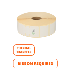 Bixolon 800271-105BIX compatible etiketten, top permanent, 32mm x 25mm, 2580 Etiketten, wit, 25mm Kern
