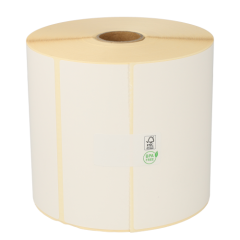 Zebra compatible etiketten, 102mm x 102mm, 700 etiketten op rol, 25mm kern, permanent, wit