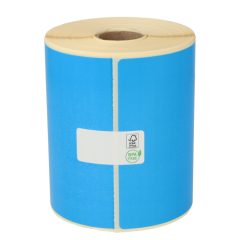 Zebra 800264-605 compatible etiketten, 102mm x 150mm, 280 etiketten, TOP, permanent, blauw