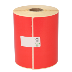 Zebra 800264-605 compatible etiketten, 102mm x 150mm, 280 etiketten, TOP, permanent, rood