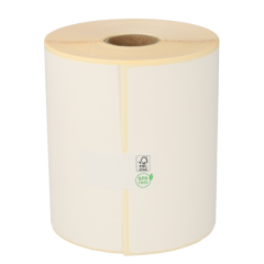 Zebra Z-Select 1000D compatible etiketten, 102mm x 150mm, ECO, 300 etiketten, 25mm kern, eco permanent, wit