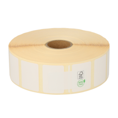 Zebra Z-Select 2000D compatible etiketten (3007208-T), 31mm x 22mm, 2780 etiketten, 25mm kern, permanent, wit