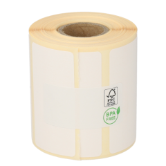 Zebra Z-Select 2000D (3014816-T) compatible etiketten, 51mm x 25mm, 430 etiketten, wit, 19mm kern, permanent