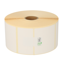 Bixolon 800262-205BIX compatible etiketten, Top permanent, 57mm x 51mm, 1370 Etiketten, wit, 25mm Kern