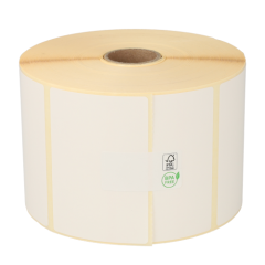 Zebra Z-Select 2000D compatible etiketten 800263-205, 76mm x 51mm, 1370 etiketten, 25mm kern, verwijderbaar, wit