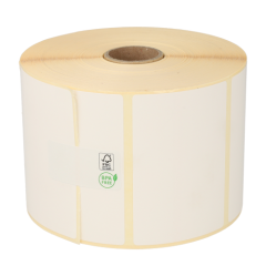 Bixolon 800263-205BIX compatible etiketten, eco permanent, 76mm x 51mm, 1370 Etiketten, wit, 25mm Kern