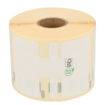 Dymo 11354/S0722540 compatible etiketten, 57mm x 32mm, 1000 etiketten per rol, verwijderbaar, wit