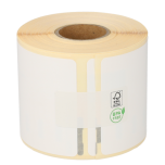 Dymo 99014 / S0722430 compatible etiketten, 101mm x 54mm, 180 etiketten op rol, permanent, wit, PP