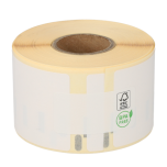 Dymo 99019 / S0722480 compatible etiketten, 190mm x 38mm, 110 etiketten op rol, verwijderbaar, wit