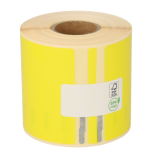 Dymo 99019 / S0722480 compatible etiketten, 190mm x 59mm, 110 etiketten op rol, permanent, geel