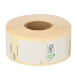 Dymo S0929120 compatible etiketten, 25mm x 25mm, 750 etiketten op rol, permanent, wit