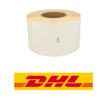 Zebra 3005093 compatible DHL etiketten, 102mm x 210mm, 640 etiketten, permanent, wit, 76mm kern