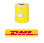 Zebra 800284-605 compatible DHL etiketten, 102mm x 210mm, 195 etiketten, permanent, geel